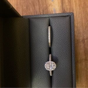 Sterling silver size 7 wedding set